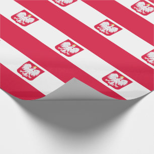 Polnische Flagge Geschenkpapier