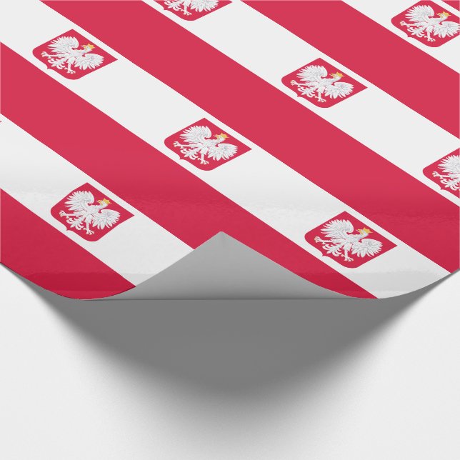 Polnische Flagge Geschenkpapier (Ecke)