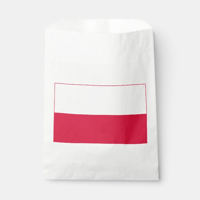Polnische Flagge Geschenktütchen (Vorderseite)
