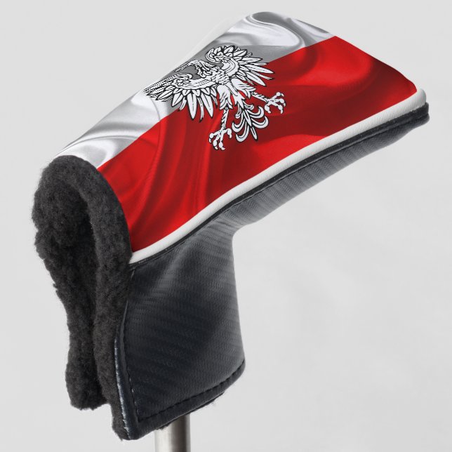 Polnische Flagge Golf Headcover (3/4 Vorderseite)