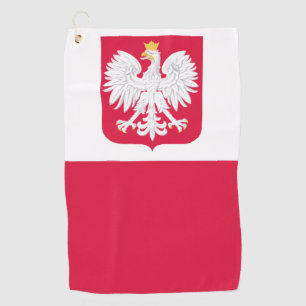 polnische Flagge Golfhandtuch