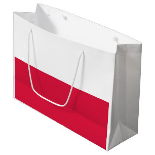Polnische Flagge Große Geschenktüte
