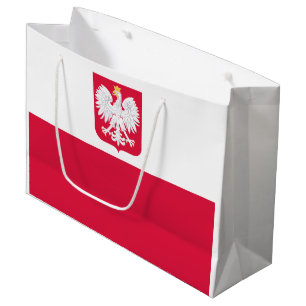 Polnische Flagge Große Geschenktüte