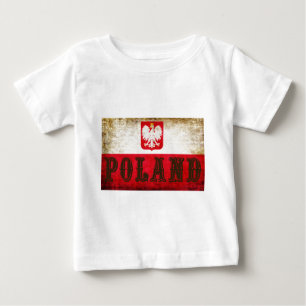 Polnische Flagge Grunge Baby T-shirt