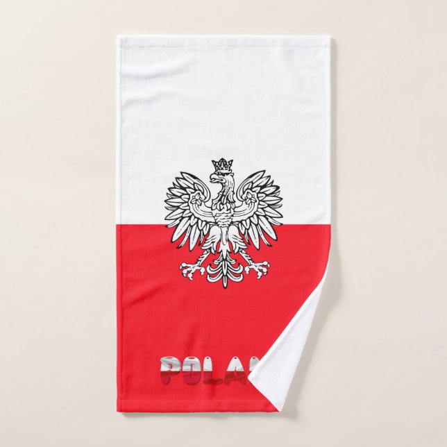 Polnische Flagge Handtuch (Handtuch)