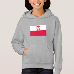 Polnische Flagge Hoodie