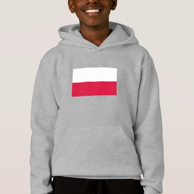 Polnische Flagge Hoodie