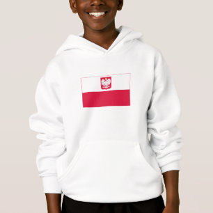 Polnische Flagge Hoodie