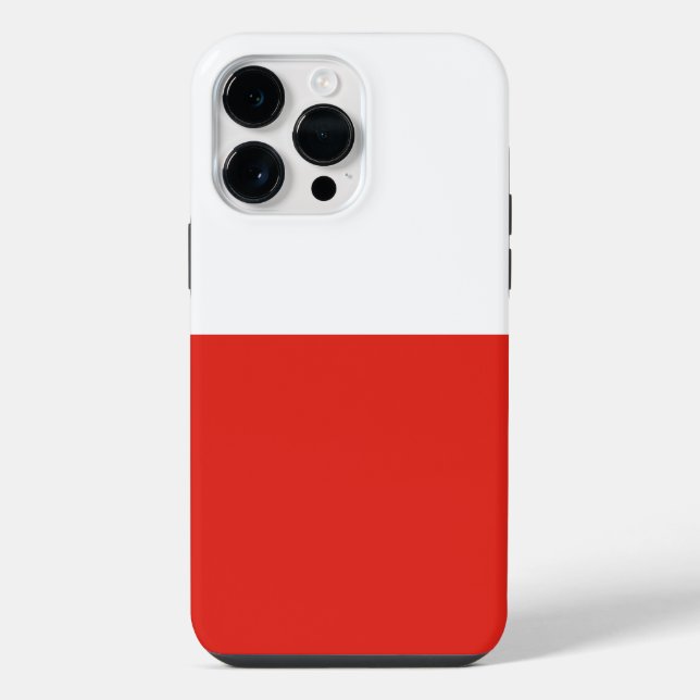 Polnische Flagge iPhone Hülle (Rückseite)