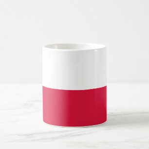 Polnische Flagge Kaffeetasse