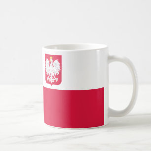 Polnische Flagge Kaffeetasse