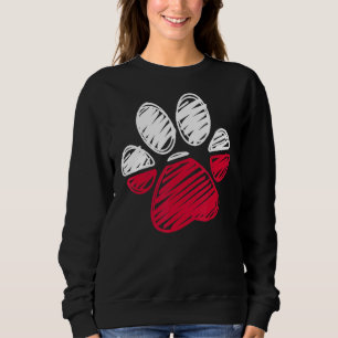 Polnische Flagge Katze & Hunde Paw Polnische Liebe Sweatshirt