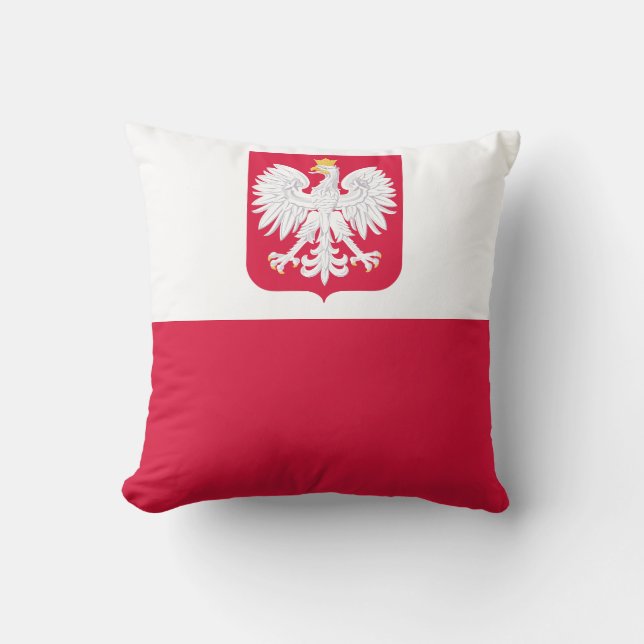 Polnische Flagge Kissen (Vorderseite)