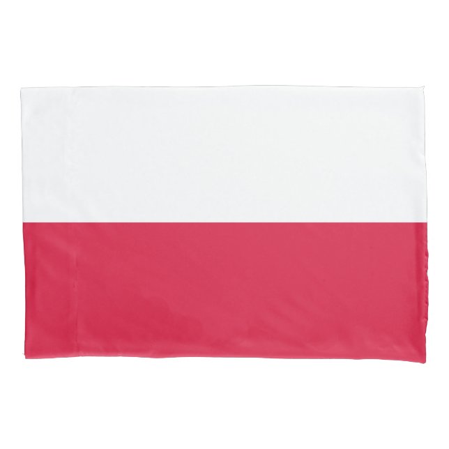 Polnische Flagge Kissenbezug (Vorderseite)