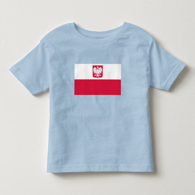 Polnische Flagge Kleinkind T-shirt (Vorderseite)