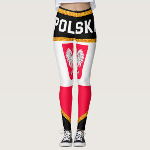 Polnische Flagge Leggings