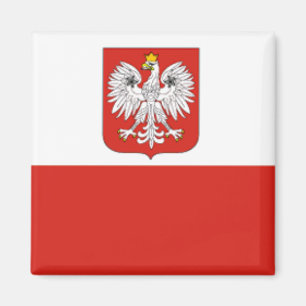 polnische Flagge Magnet
