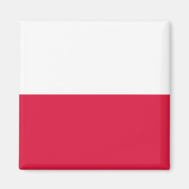 polnische Flagge Magnet (Vorne)