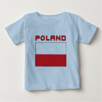 Polnische Flagge mit Polen