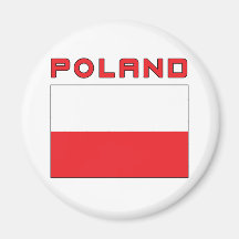 Polnische Flagge mit Polen