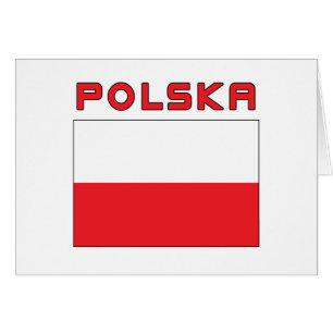Polnische Flagge mit Polska