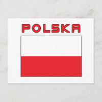 Polnische Flagge mit Polska