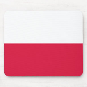 Polnische Flagge Mousepad