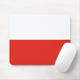 Polnische Flagge Mousepad
