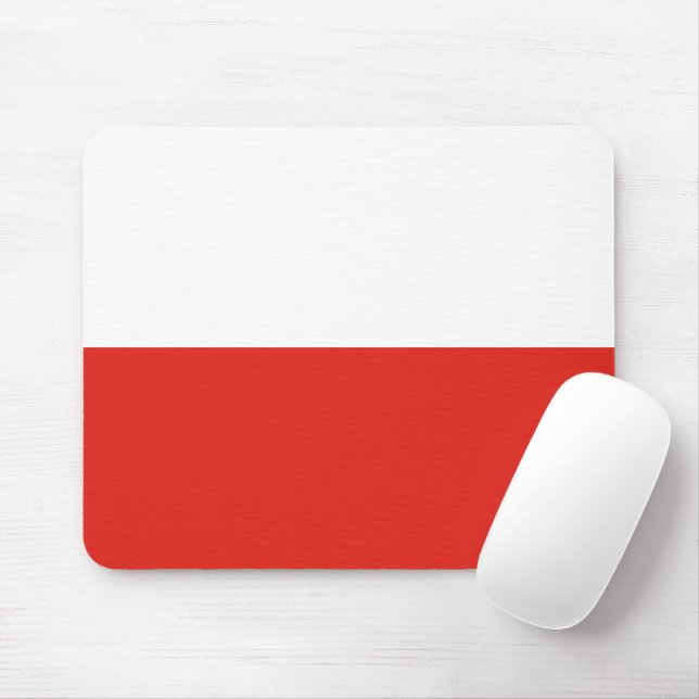 Polnische Flagge Mousepad (Mit Mouse)