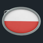 Polnische Flagge Ovale Gürtelschnalle<br><div class="desc">Ein ideales Geschenk für alle,  die Patrioten ihres Landes sind!</div>