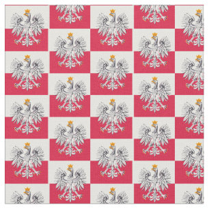 Polnische Flagge & Polen Adler, Trendy Fabric /mod Stoff
