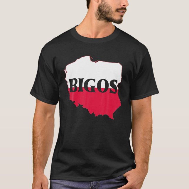 Polnische Flagge - Polen Essen Bigos National Dis T-Shirt (Vorderseite)