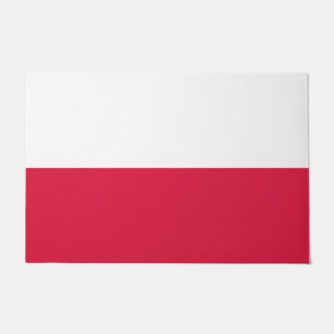 Polnische Flagge (Polen) Fußmatte