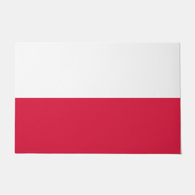 Polnische Flagge (Polen) Fußmatte (Vorderseite)