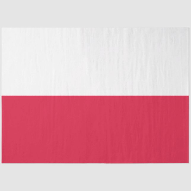 Polnische Flagge (Polen) Gewebepapier Seidenpapier (Vorderseite)