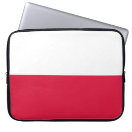 Polnische Flagge (Polen) Laptopschutzhülle