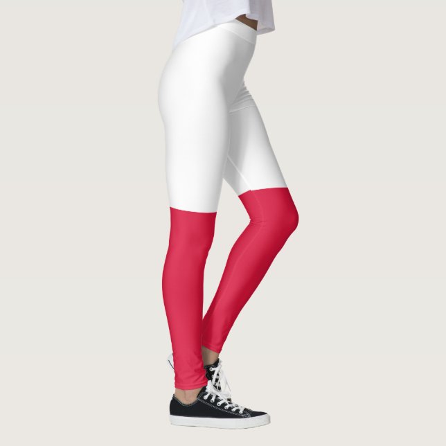 Polnische Flagge (Polen) Leggings (Rechts)