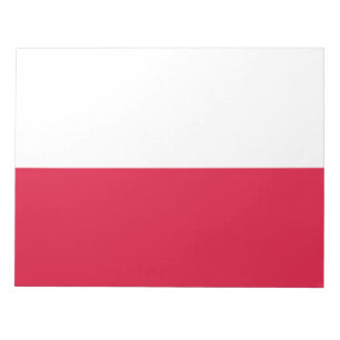 Polnische Flagge (Polen) Notepad Notizblock