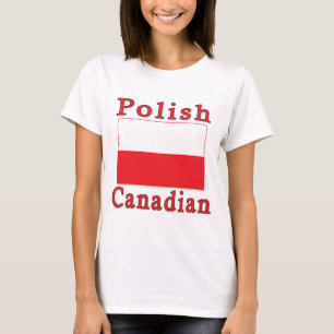 Polnische Flagge Polnisch Kanadisch T-Shirt