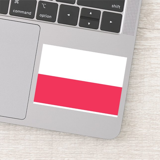 Polnische Flagge Polnisches Patriotikum Aufkleber (Detail)