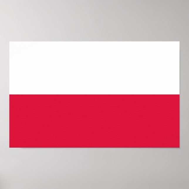 Polnische Flagge Poster (Vorne)