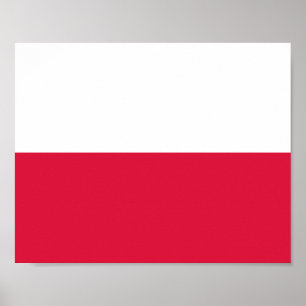 Polnische Flagge Poster