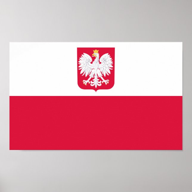 Polnische Flagge Poster (Vorne)