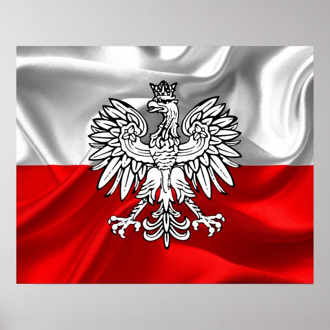 Polnische Flagge Poster (Vorne)