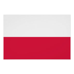 Polnische Flagge Poster