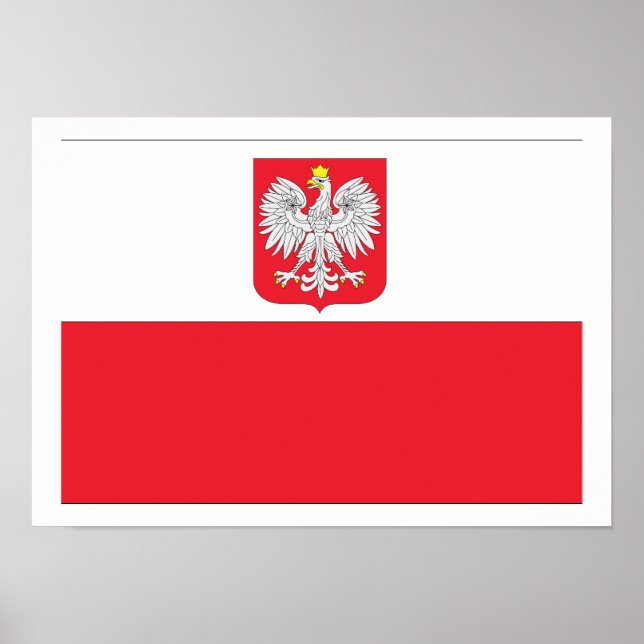 polnische Flagge Poster (Vorne)