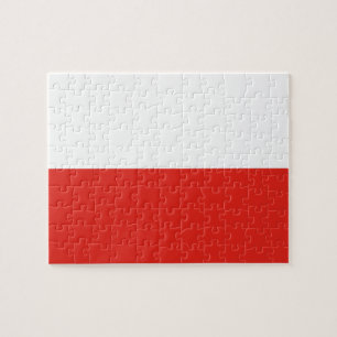 Polnische Flagge Puzzle