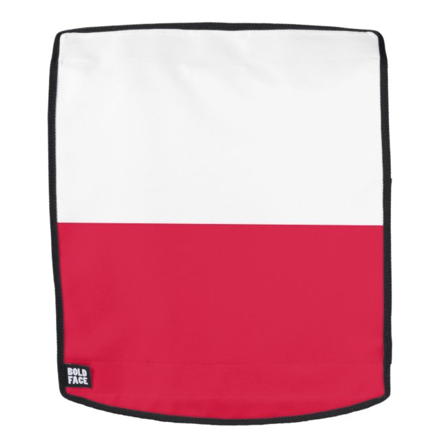 Polnische Flagge Rucksack (Abnehmbare Front)