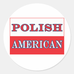 Polnische Flagge Runder Aufkleber