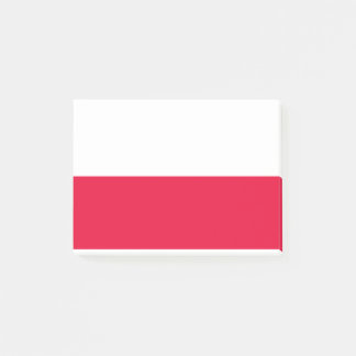 Polnische Flagge - Rzeczpospolita Polska Post-it Klebezettel